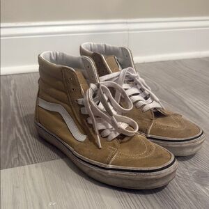 Tan High-Top Vans